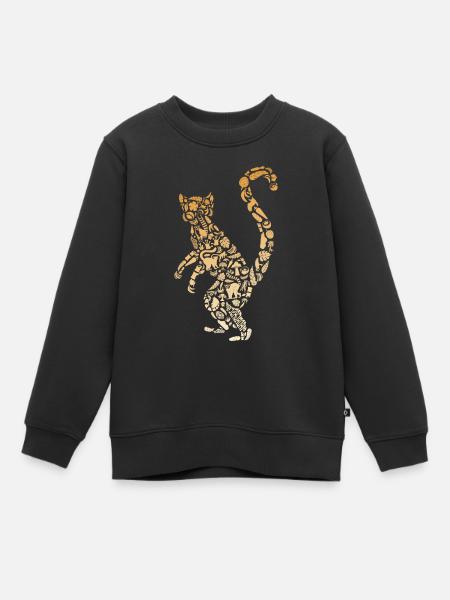Lemuren Madagaskar Katta Zootier Mädchen Lemur - Kinder Premium Organic Sweatshirt - Schwarz