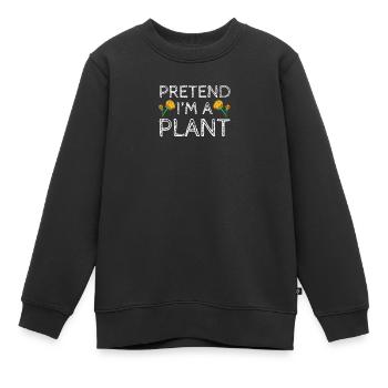 Plantes Plantes Green Thumb Jardinier - Sweat Premium enfant bio - noir - Devant - AI Model Kid Female (0cm)