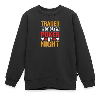 Traden Finanzen Poker Aktien Pokern Kartenspiel - Kinder Premium Organic Sweatshirt - Schwarz - Vorne - AI Model Kid Female (0cm)