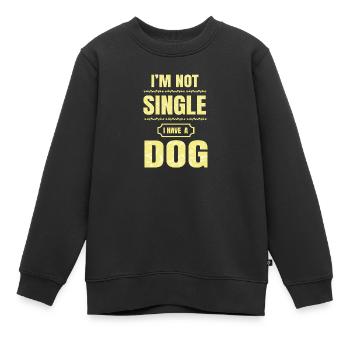 Propriétaire de chien Propriétaire de chien Propriétaire de chien Amoureux des chiens Gassi - Sweat Premium enfant bio - noir - Devant - AI Model Kid Female (0cm)