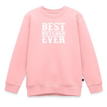 Fleischer Metzger Beruf Lustiger Spruch Geschenk - Kinder Premium Organic Sweatshirt - Rosa - Vorne - AI Model Kid Female (0cm)