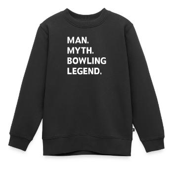 Bowling Cone Spareball Pins Ball Strike - Sweat Premium enfant bio - noir - Devant - AI Model Kid Female (0cm)