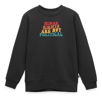 Menschenrechte Politik Freiheit Demonstrieren - Kinder Premium Organic Sweatshirt - Schwarz - Vorne - AI Model Kid Female (0cm)