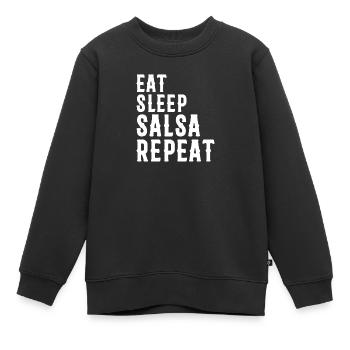 Salsa Musique Salsa Danse Salsa - Sweat Premium enfant bio - noir - Devant - AI Model Kid Female (0cm)