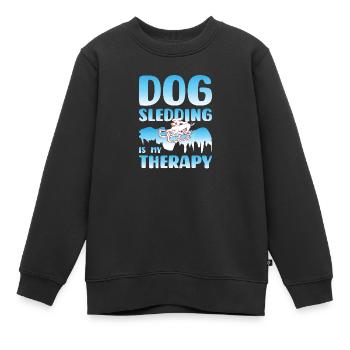 Chien de traîneau Chien de traîneau - Sweat Premium enfant bio - noir - Devant - AI Model Kid Female (0cm)