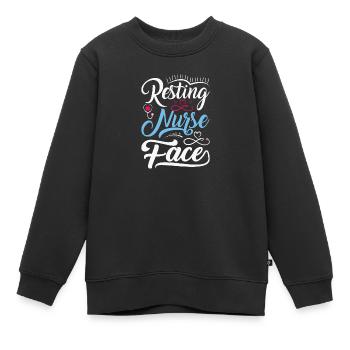 Arzthelferin Krankenpflegerin Arztpraxis Nadel - Kinder Premium Organic Sweatshirt - Schwarz - Vorne - AI Model Kid Female (0cm)