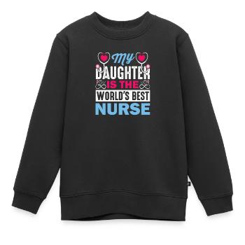 Arzthelferin Krankenpflegerin Arztpraxis Tochter - Kinder Premium Organic Sweatshirt - Schwarz - Vorne - AI Model Kid Female (0cm)