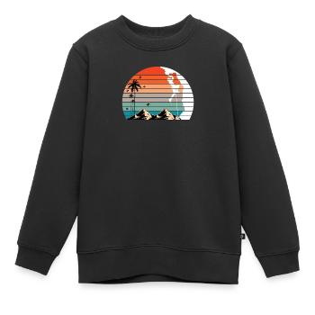 Klettersport Klettern Solo Climbing Frauen - Kinder Premium Organic Sweatshirt - Schwarz - Vorne - AI Model Kid Female (0cm)
