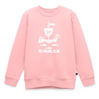 Wismar - Kinder Premium Organic Sweatshirt - Rosa - Vorne - AI Model Kid Female (0cm)