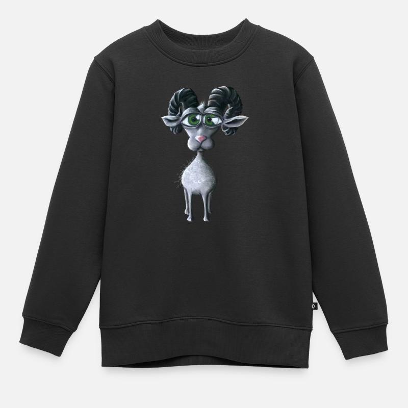 bélier - Sweat Premium enfant bio - noir