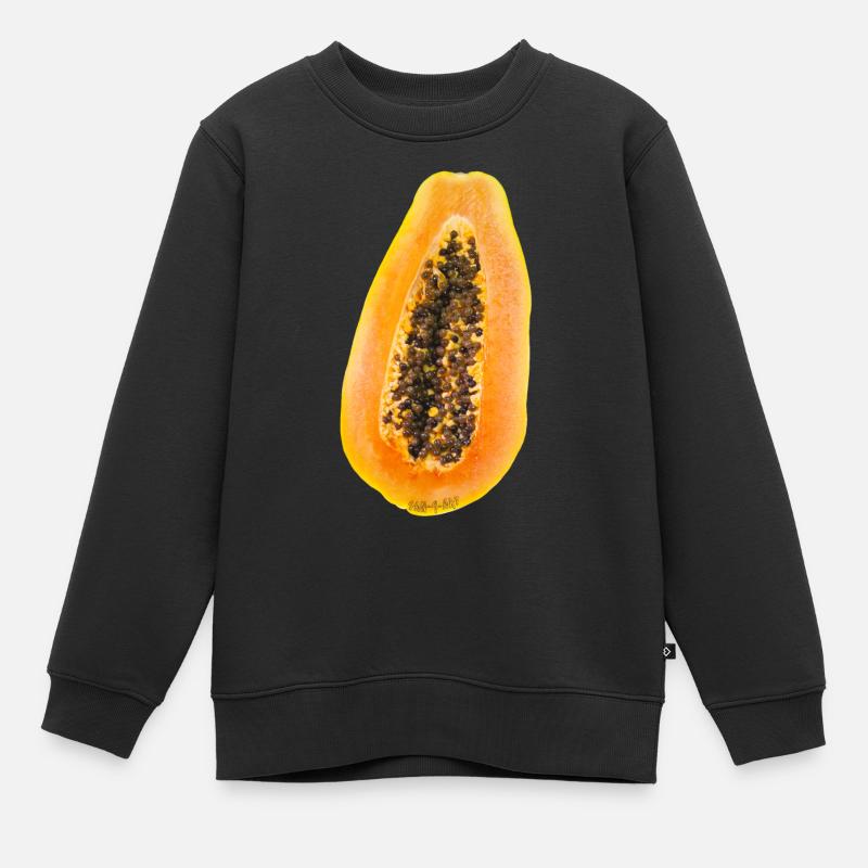 Papaya - Kinder Premium Organic Sweatshirt - Schwarz
