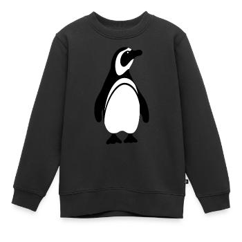penguin326 - Sweat Premium enfant bio - noir - Devant - AI Model Kid Female (0cm)