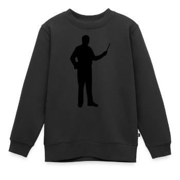 Lehrer - Kinder Premium Organic Sweatshirt - Schwarz - Vorne - AI Model Kid Female (0cm)