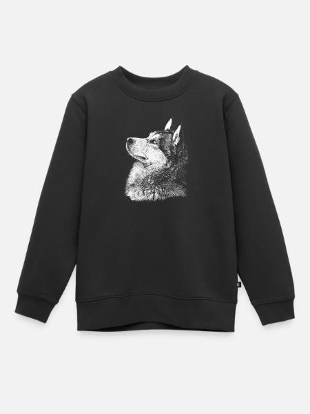 Husky - Sweat Premium enfant bio - noir