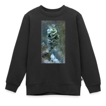 Meeres Schnecke - Kinder Premium Organic Sweatshirt - Schwarz - Vorne - AI Model Kid Female (0cm)