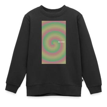 hello world - Kinder Premium Organic Sweatshirt - Schwarz - Vorne - AI Model Kid Female (0cm)