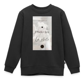 Foto-Studio - Kinder Premium Organic Sweatshirt - Schwarz - Vorne - AI Model Kid Female (0cm)