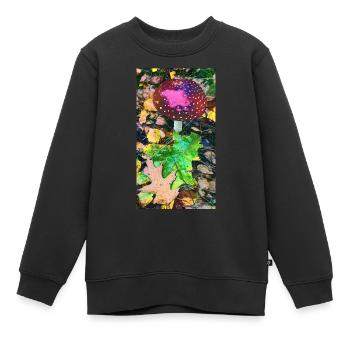 Der Fliegenpilz - Kinder Premium Organic Sweatshirt - Schwarz - Vorne - AI Model Kid Female (0cm)