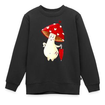Champi(mi)gnon - Sweat Premium enfant bio - noir - Devant - AI Model Kid Female (0cm)