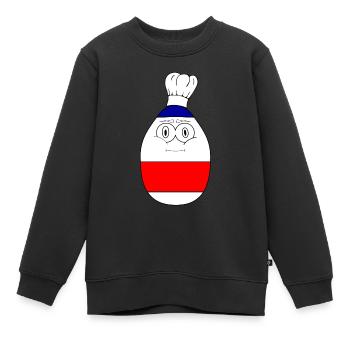 DARUMA cuisinier - Sweat Premium enfant bio - noir - Devant - AI Model Kid Female (0cm)