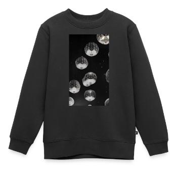 Lanternes célestes - Sweat Premium enfant bio - noir - Devant - AI Model Kid Female (0cm)