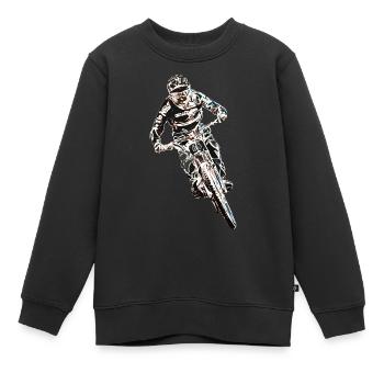 MTB MTB Downhill - Kinder Premium Organic Sweatshirt - Schwarz - Vorne - AI Model Kid Female (0cm)