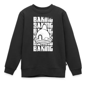 Pâtisserie amusante - Sweat Premium enfant bio - noir - Devant - AI Model Kid Female (0cm)