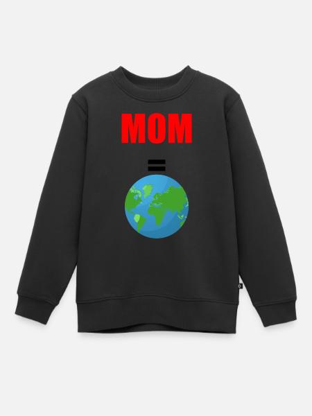 MONDE DES MAMANS - Sweat Premium enfant bio - noir