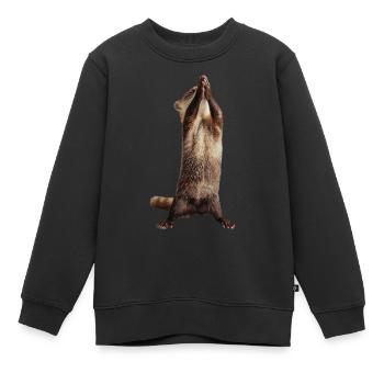 Frettchen - Kinder Premium Organic Sweatshirt - Schwarz - Vorne - AI Model Kid Female (0cm)