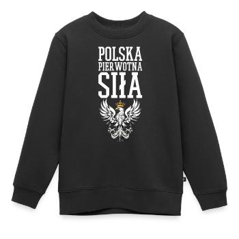 Force élémentaire polonaise Polska Pologne Aigle cadeau - Sweat Premium enfant bio - noir - Devant - AI Model Kid Female (0cm)