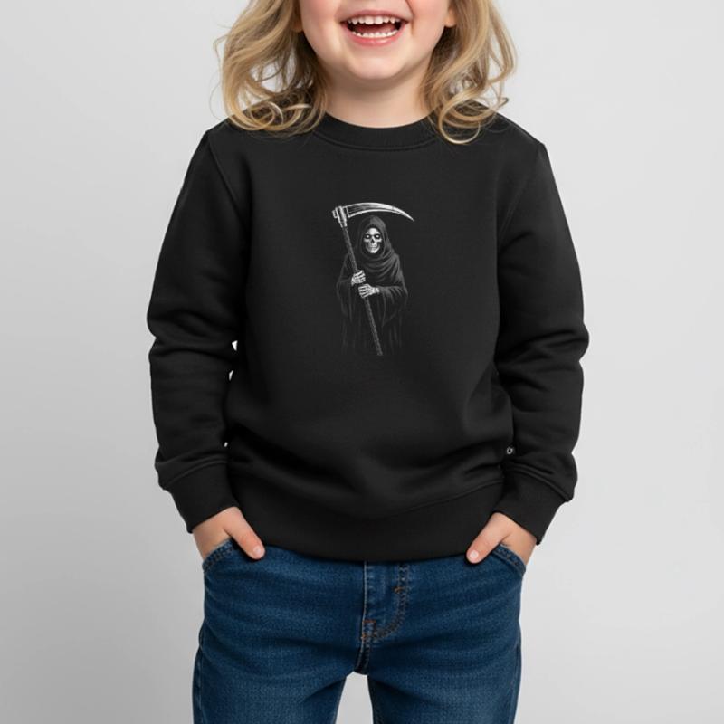 Grim Reaper - Superbe citation de Skeleton Time Sweat Premium enfant bio