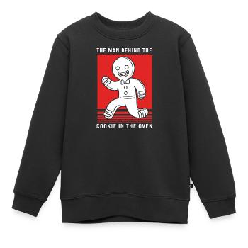 Futurs papas, futurs pères - Sweat Premium enfant bio - noir - Devant - AI Model Kid Female (0cm)