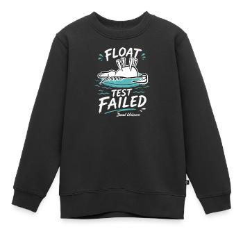 Licorne morte : Test de natation échoué - Sweat Premium enfant bio - noir - Devant - AI Model Kid Female (0cm)