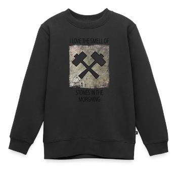 Stonemason Stone Sculptor Saying - Kids Premium Organic Sweatshirt - black - Front - AI Model Kid Female (0cm)