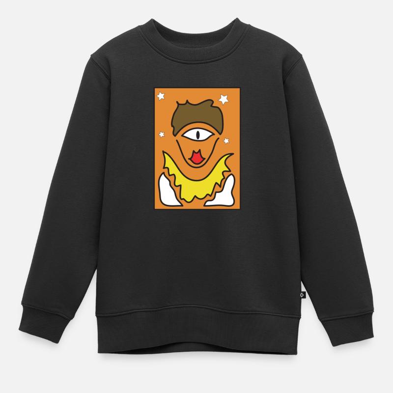 Polifemo - Kinder Premium Organic Sweatshirt - Schwarz