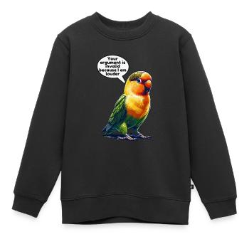 Turteltäubchen Turteltauben - Kinder Premium Organic Sweatshirt - Schwarz - Vorne - AI Model Kid Female (0cm)
