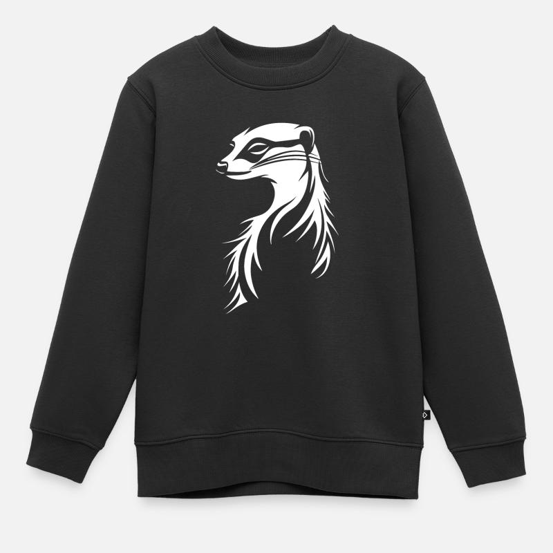 Erdmännchen - Kinder Premium Organic Sweatshirt - Schwarz