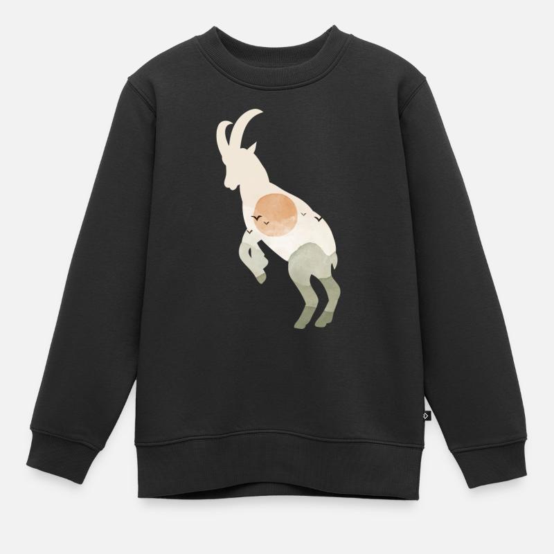 Mouflon d’Amérique - Sweat Premium enfant bio - noir