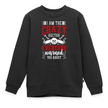 Médecin Hôpital Etudiants Médecins - Sweat Premium enfant bio - noir - Devant - AI Model Kid Female (0cm)