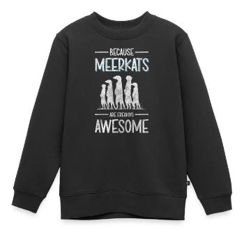 Wildtier Zoo Fell - Kinder Premium Organic Sweatshirt - Schwarz - Vorne - AI Model Kid Female (0cm)