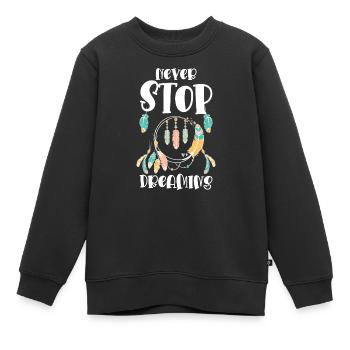 Traum Träumer Spirituell Träumen - Kinder Premium Organic Sweatshirt - Schwarz - Vorne - AI Model Kid Female (0cm)