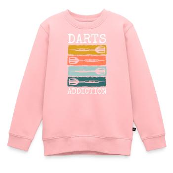 Dart Dartpfeil Sport Wettkampf - Kinder Premium Organic Sweatshirt - Rosa - Vorne - AI Model Kid Female (0cm)