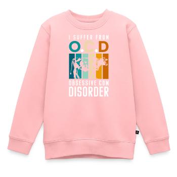Kühe Kuhflecken Vieh Tierliebe - Kinder Premium Organic Sweatshirt - Rosa - Vorne - AI Model Kid Female (0cm)
