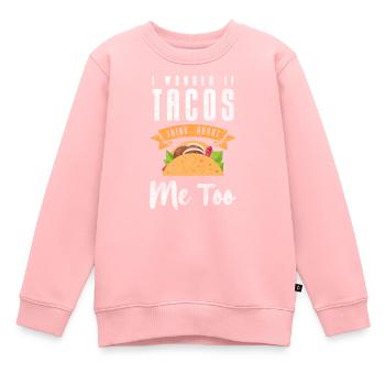 Fromage gastronomique mexicain espagnol - Sweat Premium enfant bio - rose - Devant - AI Model Kid Female (0cm)
