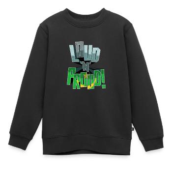 Mauretanien Stolz laut und stolz - Kinder Premium Organic Sweatshirt - Schwarz - Vorne - AI Model Kid Female (0cm)