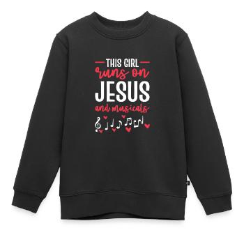 Theater Schauspiel Schauspieler Schauspielerin - Kinder Premium Organic Sweatshirt - Schwarz - Vorne - AI Model Kid Female (0cm)