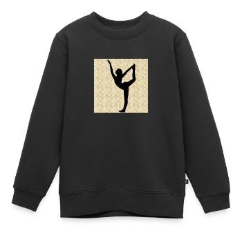 Danseuse - Sweat Premium enfant bio - noir - Devant - AI Model Kid Female (0cm)