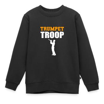 Artiste de la troupe de trompettes Poison - Sweat Premium enfant bio - noir - Devant - AI Model Kid Female (0cm)