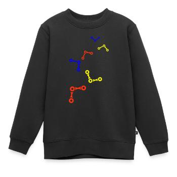 Fahrrad Radfahren Kette - Kinder Premium Organic Sweatshirt - Schwarz - Vorne - AI Model Kid Female (0cm)