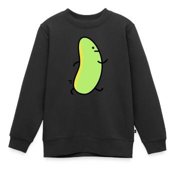 Lustige Bohne - Kinder Premium Organic Sweatshirt - Schwarz - Vorne - AI Model Kid Female (0cm)